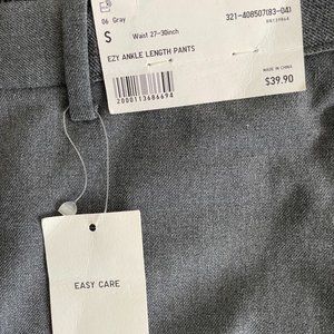 Uniqlo EZY Heather Gray Men's Dress Ankle Pants Size Small